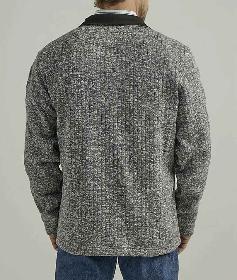 112334071 - Wrangler George Strait Knit Pullover - Turbulence Grey