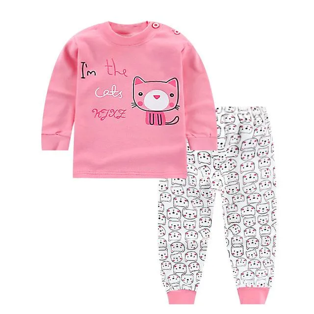 2pcs/set baby winter long Sleeved clothing set