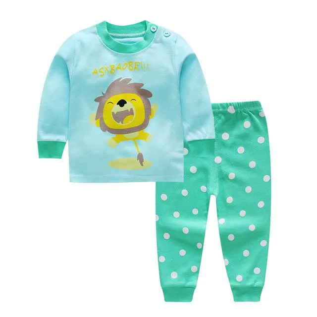 2pcs/set baby winter long Sleeved clothing set