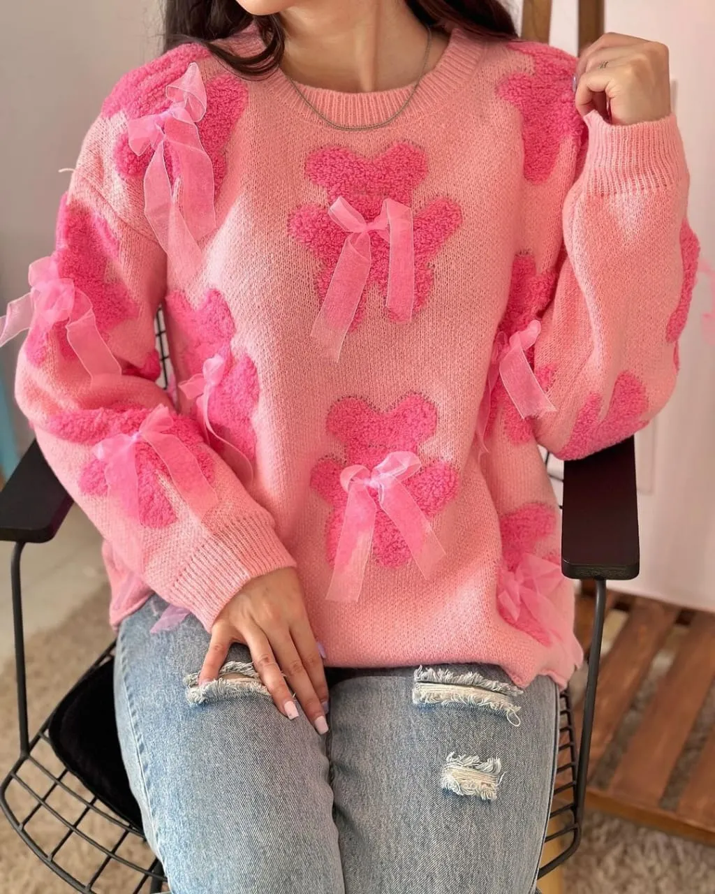 3D Teddy Pullover