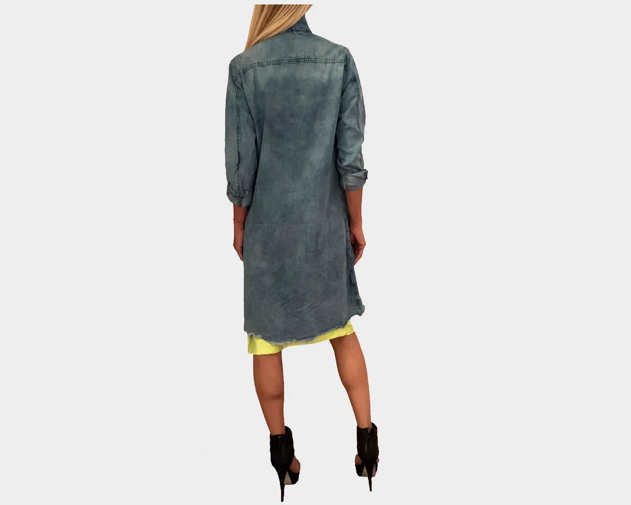 7 Denim Cape Long Jacket - The Bel Air