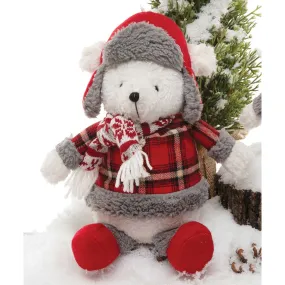 9" Winter Bear Plush Figurine