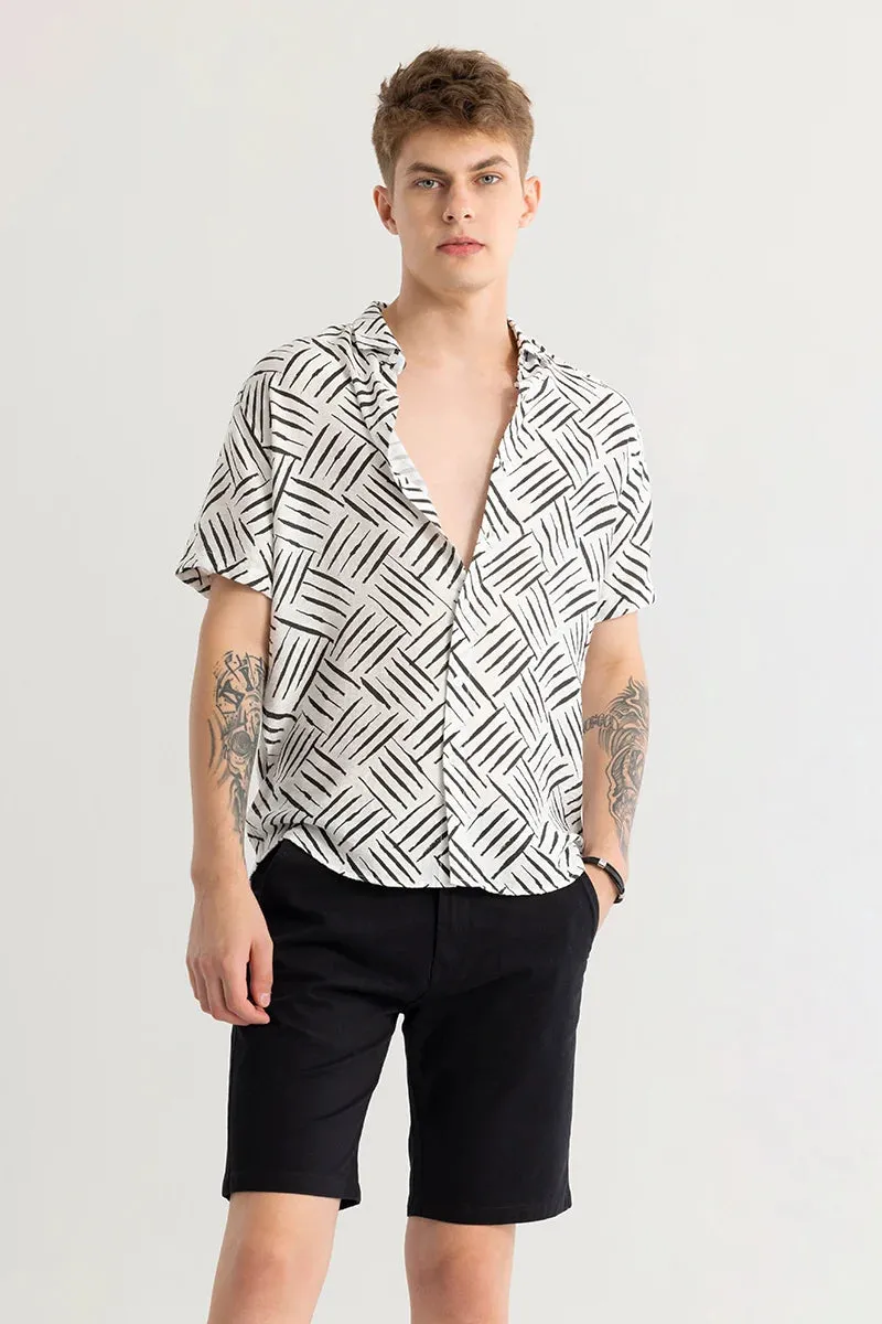 Absyss Abstract White Shirt