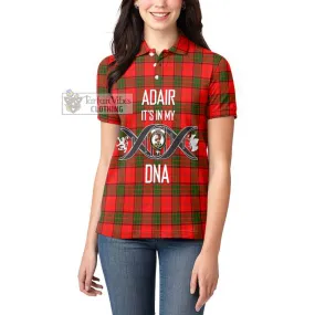 Adair Tartan Women's Polo Shirt with Family Crest DNA In Me Style