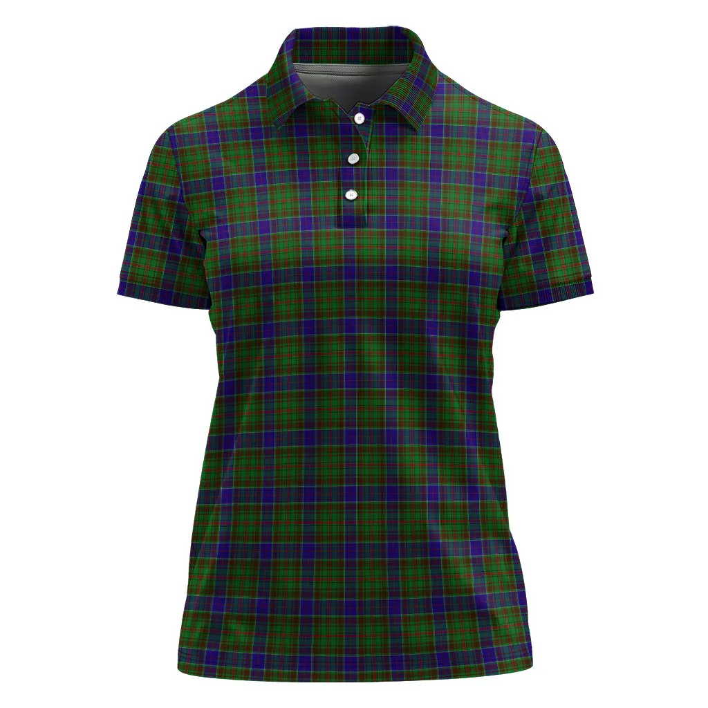 Adam Tartan Polo Shirt For Women