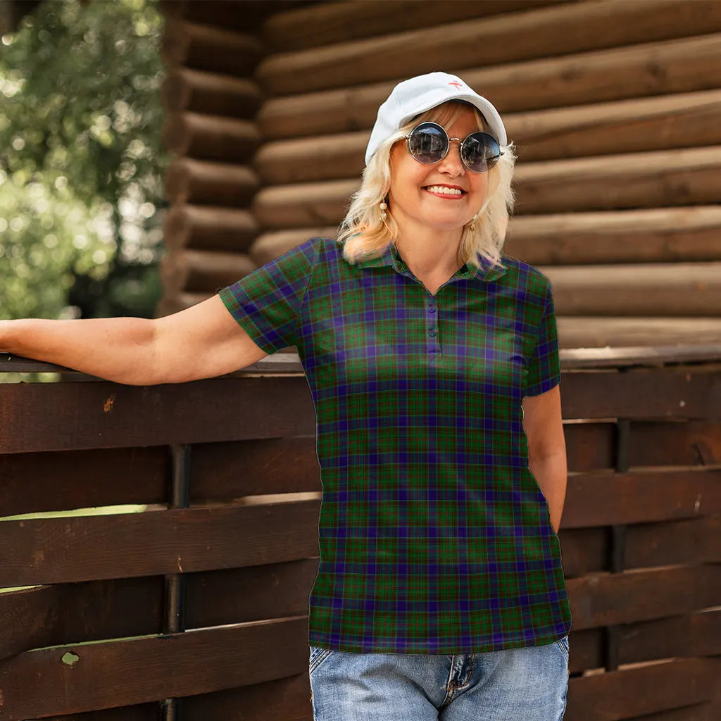 Adam Tartan Polo Shirt For Women