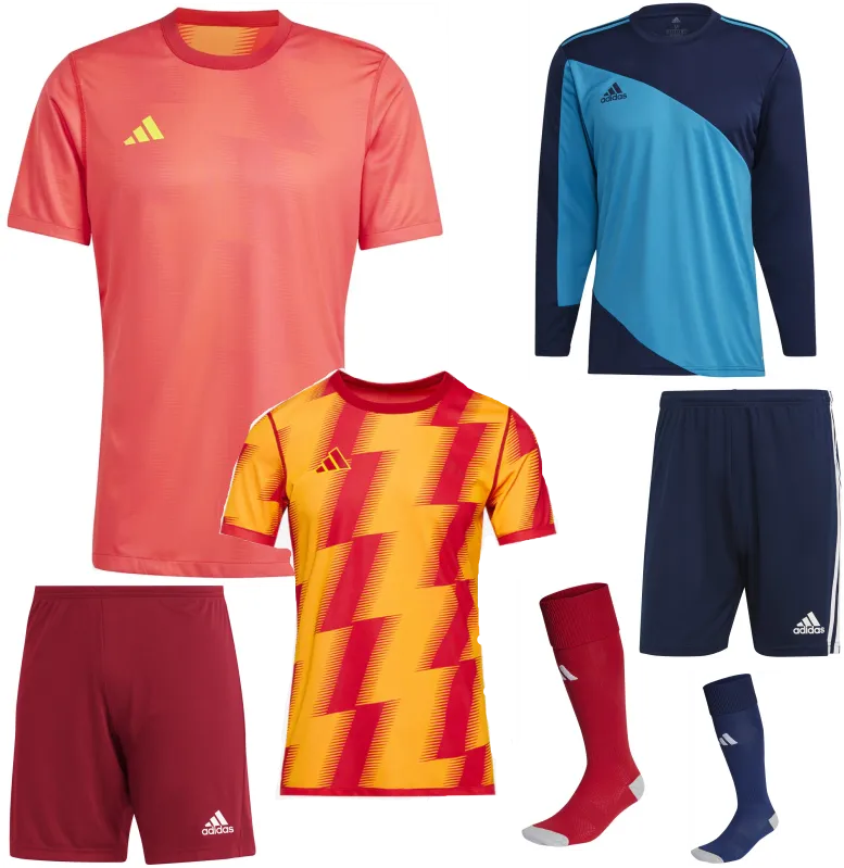 ADIDAS REVERSIBLE 24 KIT BUNDLE RED YELLOW