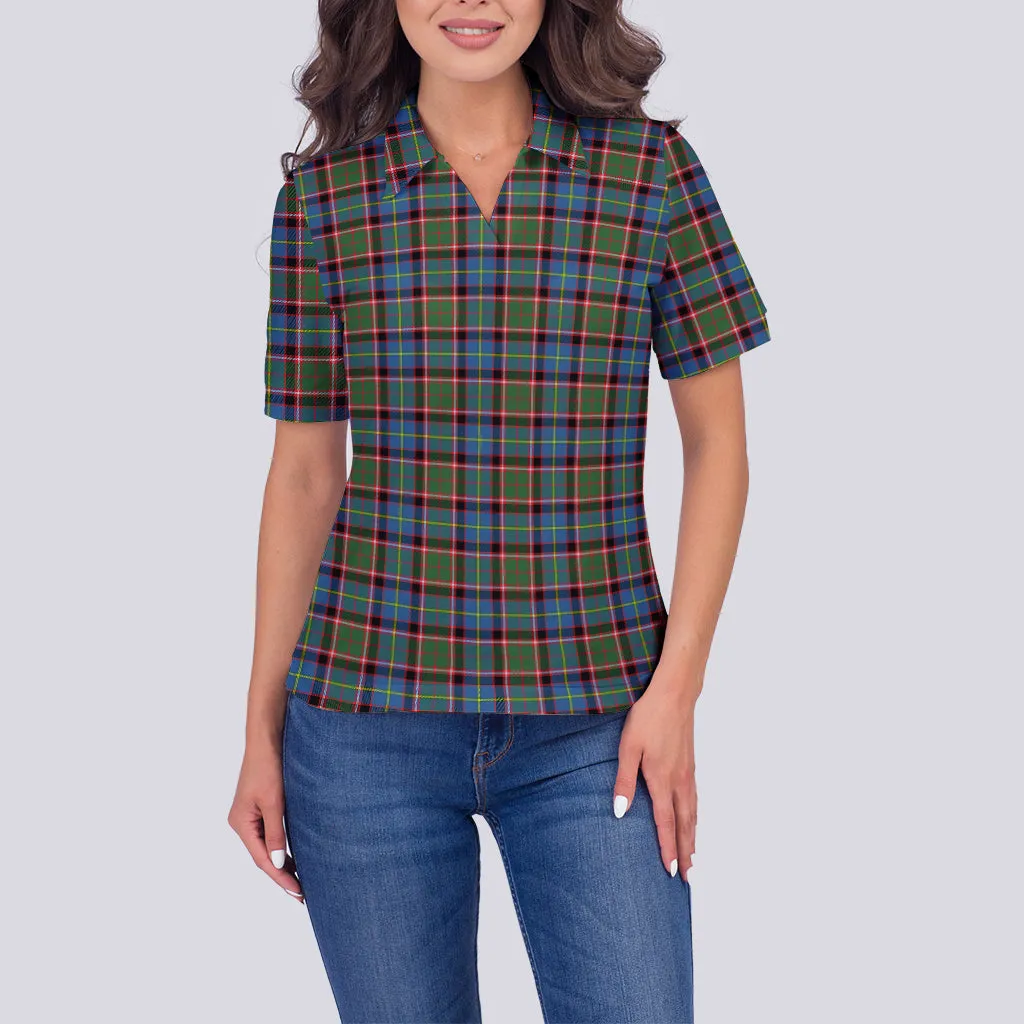 Aikenhead Tartan Polo Shirt For Women