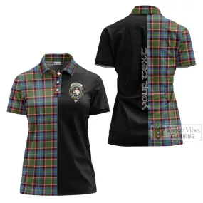 Aikenhead Tartan Women's Polo Shirt with Family Crest and Half Of Me Style