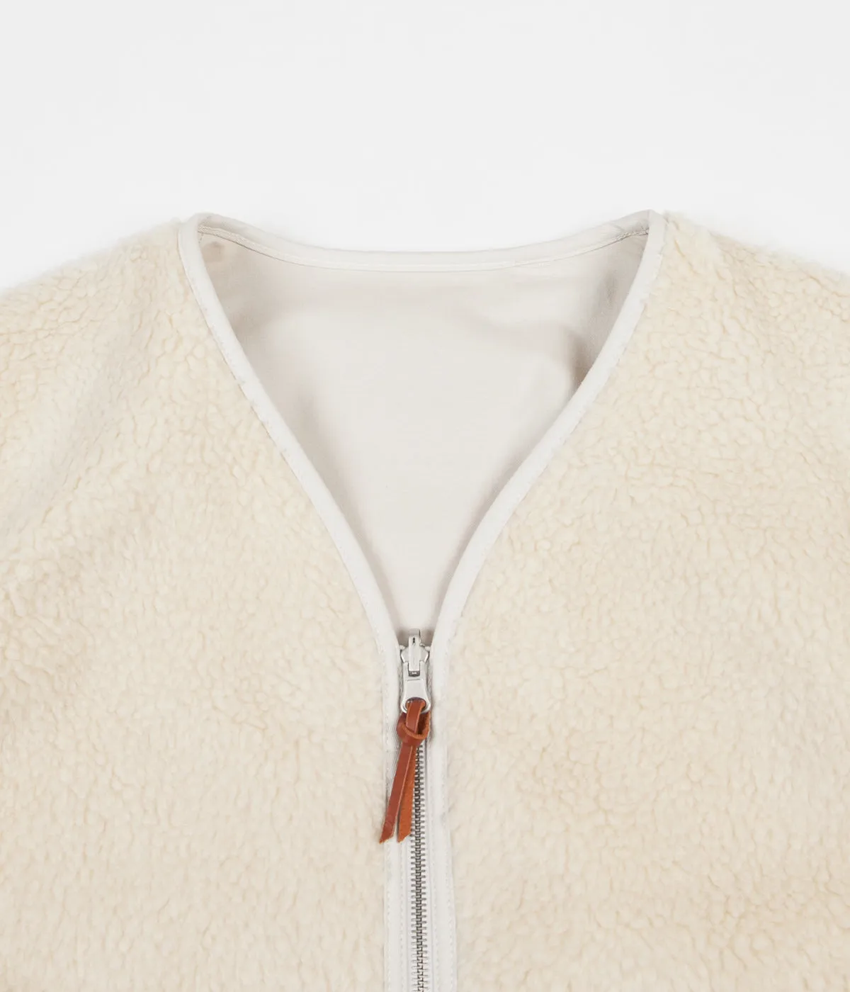 Albam Reversible Fleece Liner Jacket - Ecru