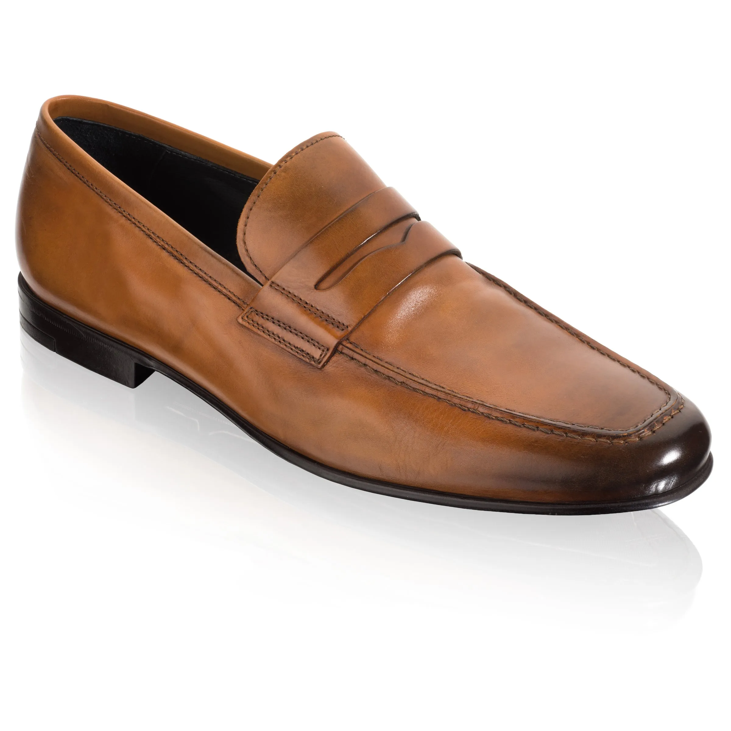 Alek Cognac Penny Loafer