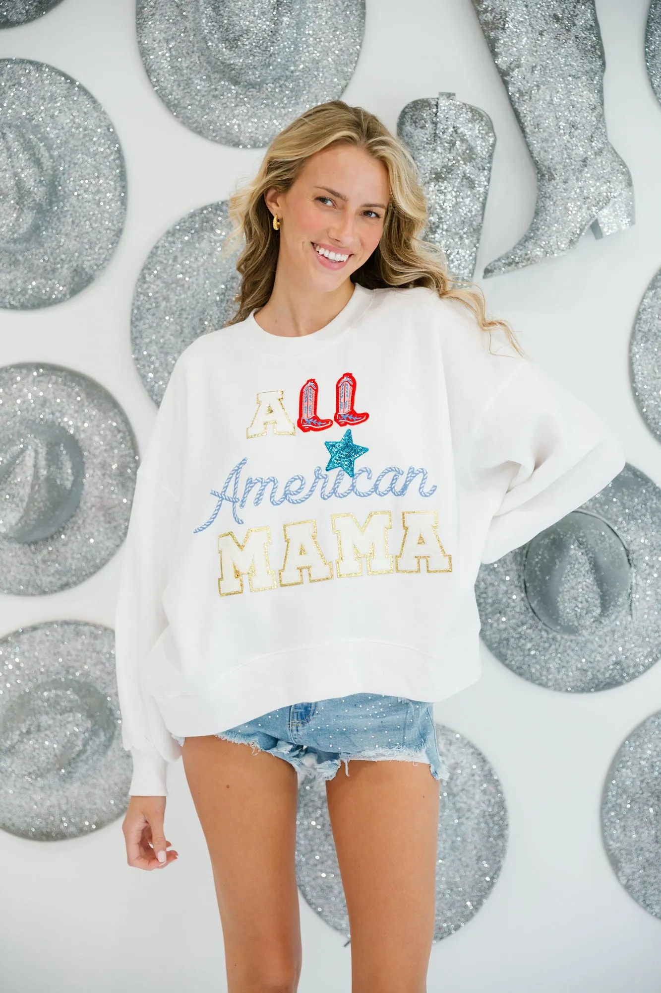 ALL AMERICAN MAMA PULLOVER