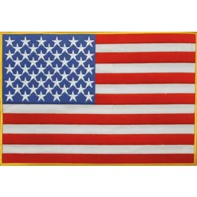 American Flag Medium Motorcycle Vest Patch 7" x 10"