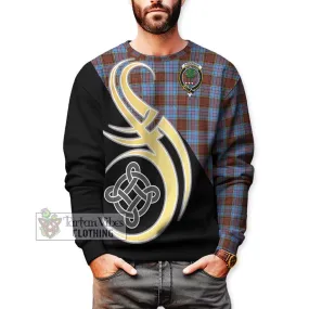 Anderson Modern Tartan Sweatshirt with Family Crest and Celtic Symbol Style