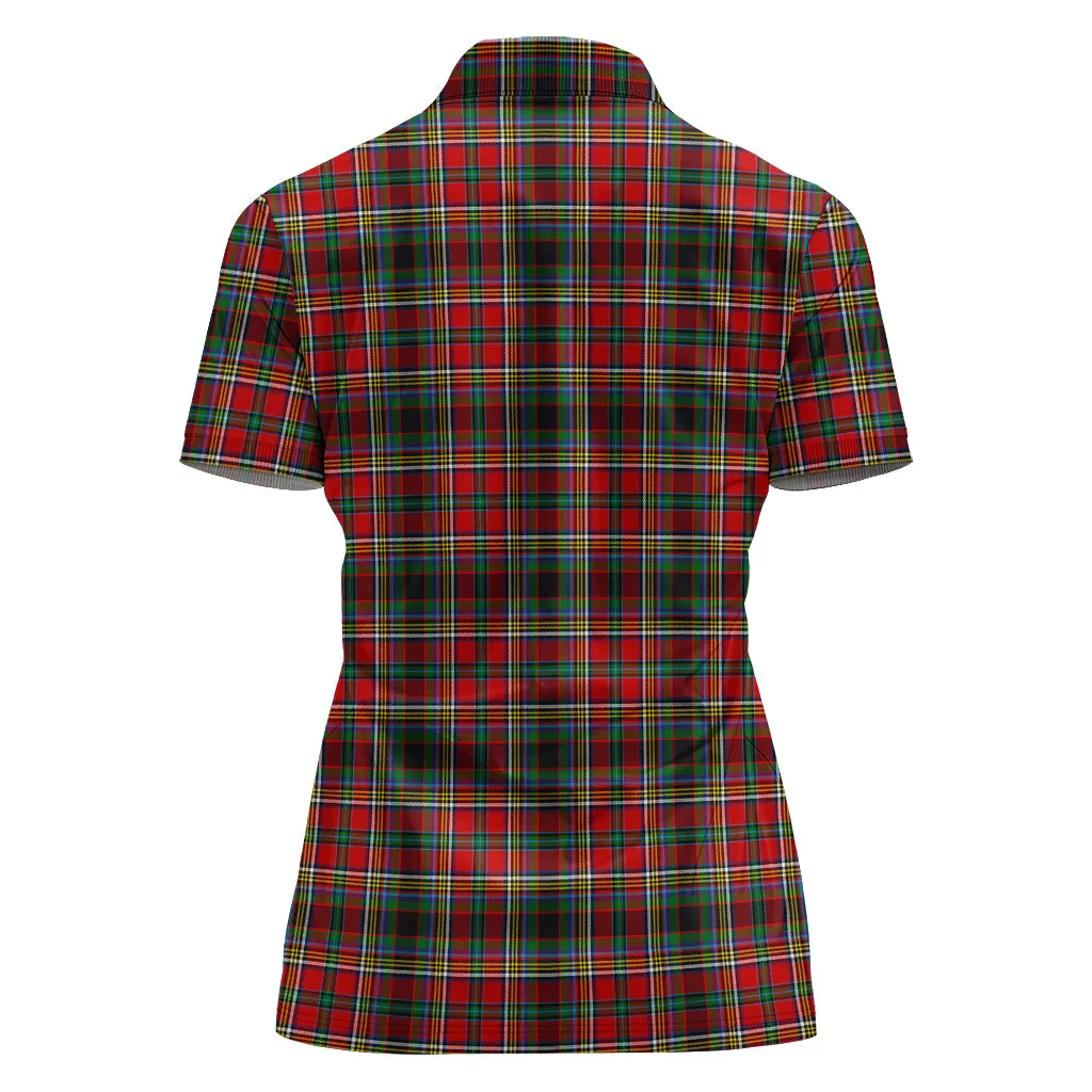 Anderson of Arbrake Tartan Polo Shirt with Family Crest For Women