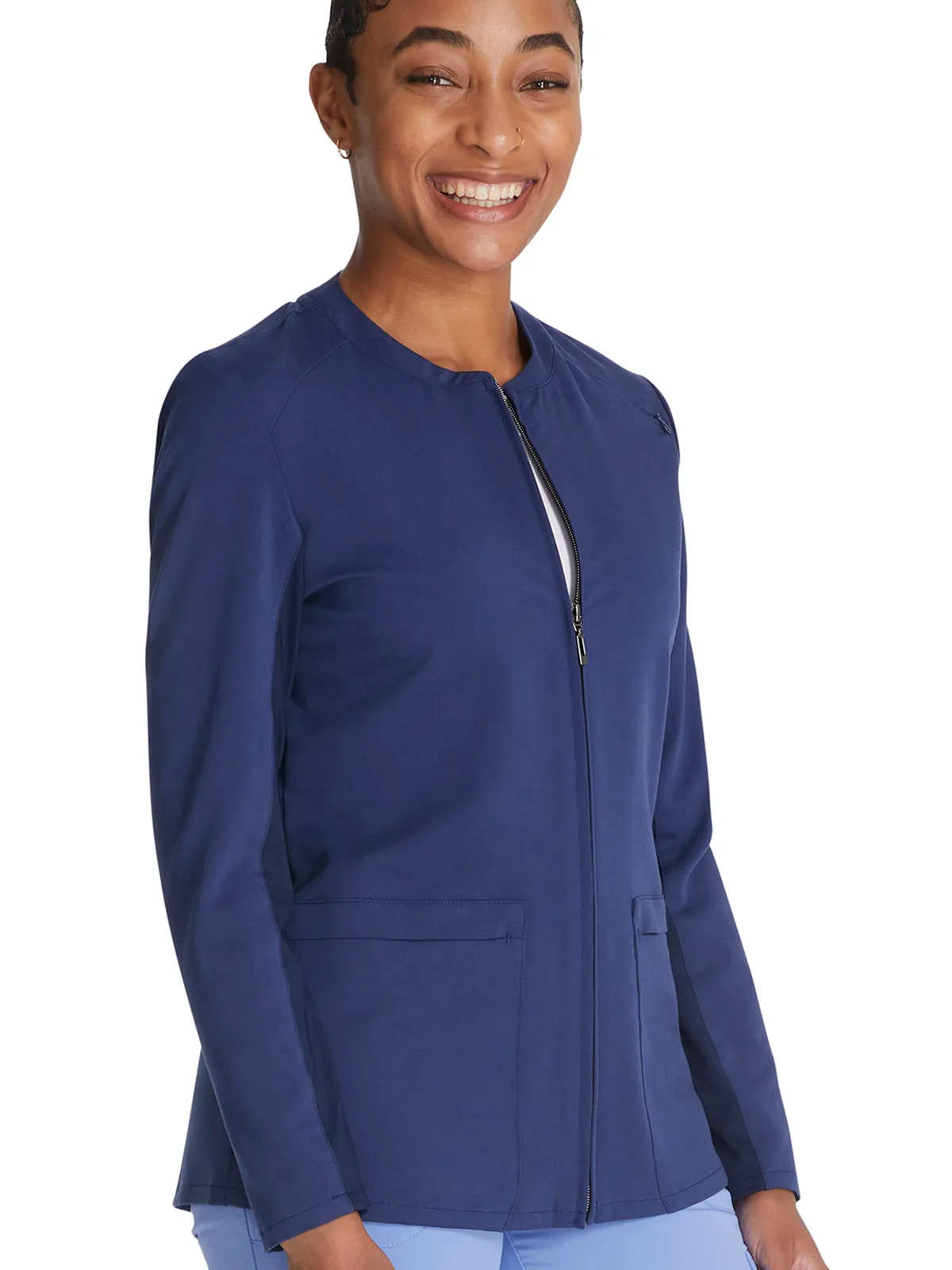 Atmos - Women's 2 Pocket Zip Front Scrub Jacket