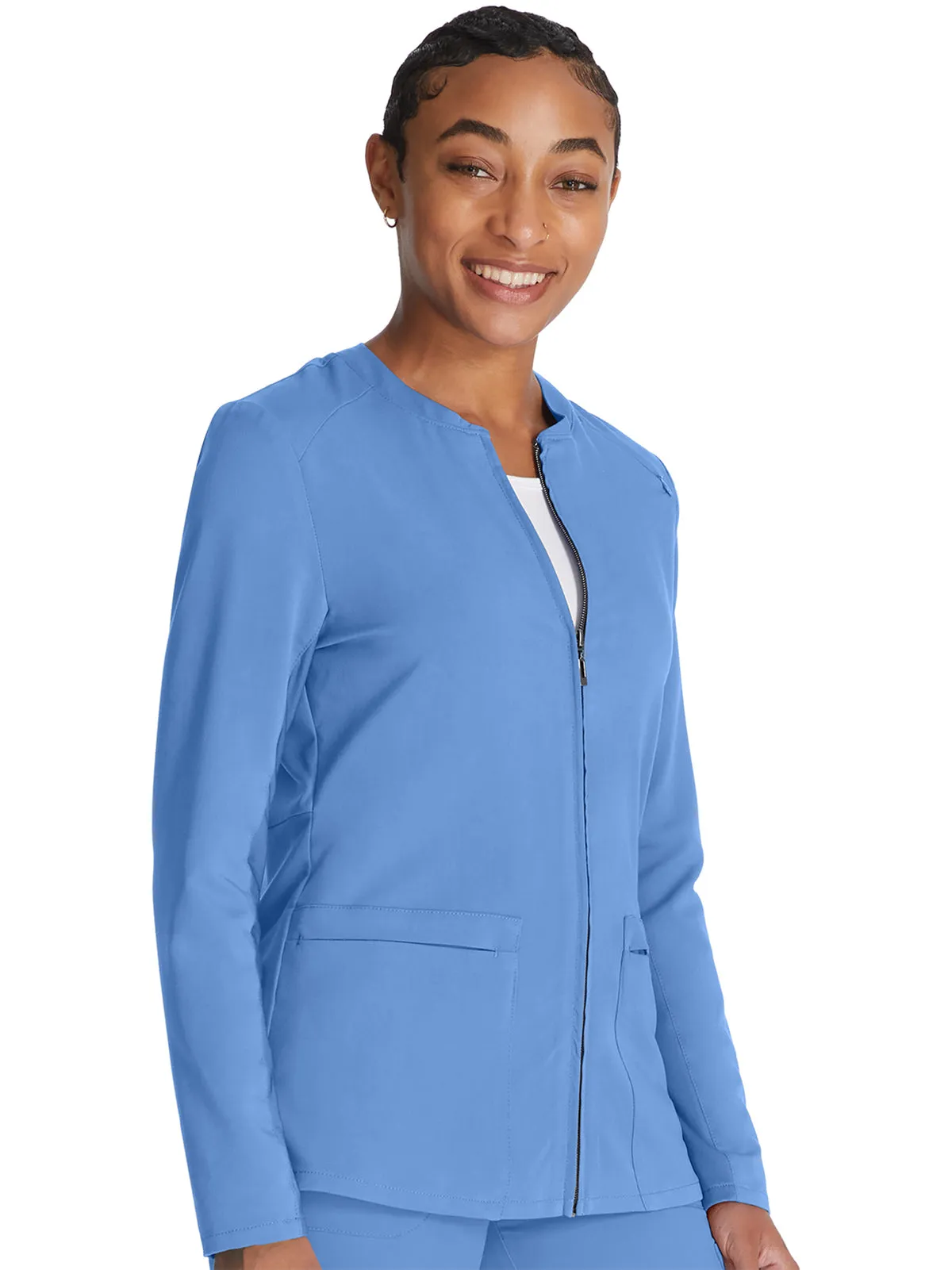 Atmos - Women's 2 Pocket Zip Front Scrub Jacket