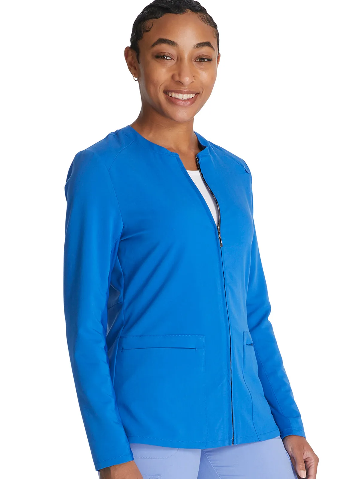 Atmos - Women's 2 Pocket Zip Front Scrub Jacket