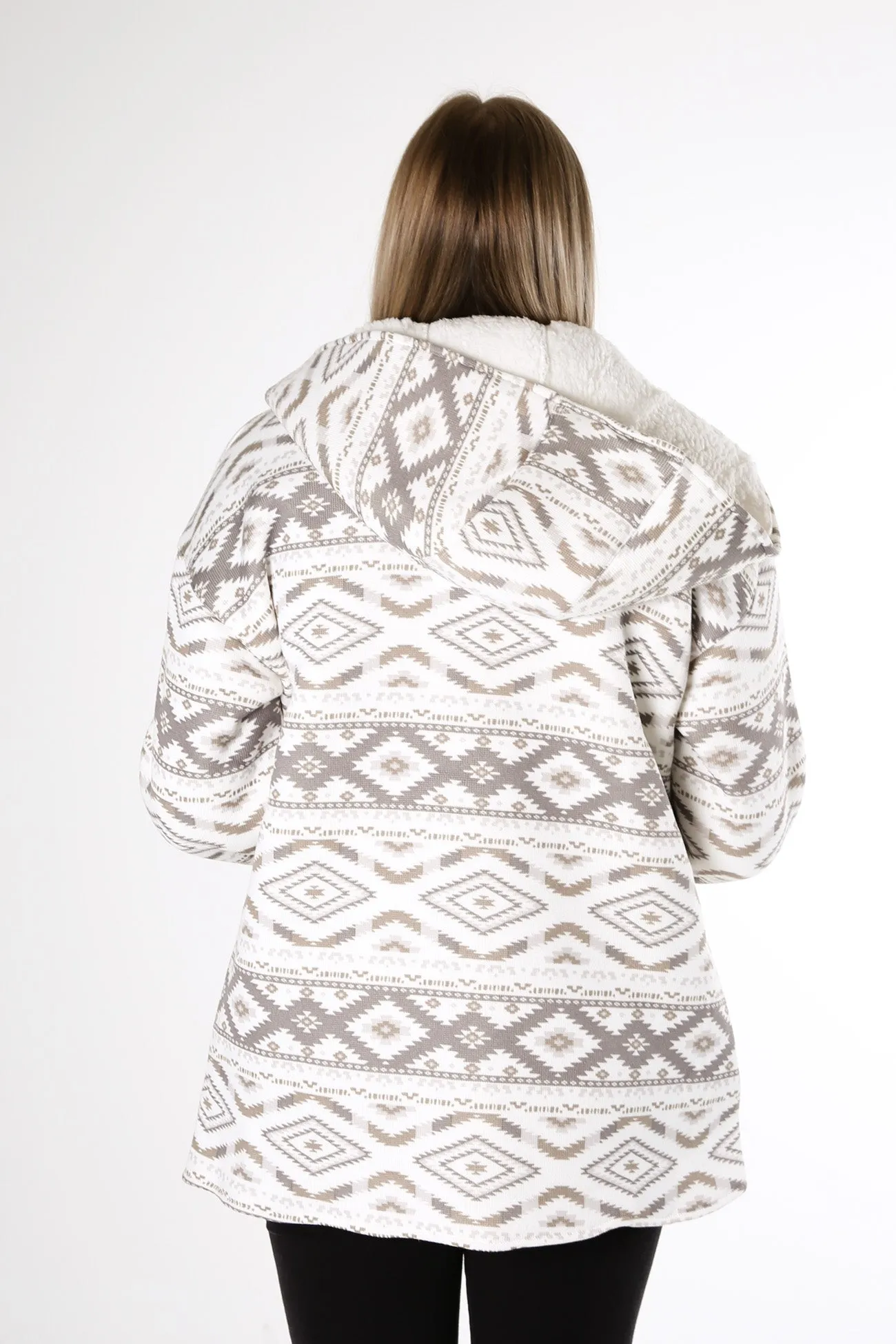 Aztec Toggle Jacket Taupe