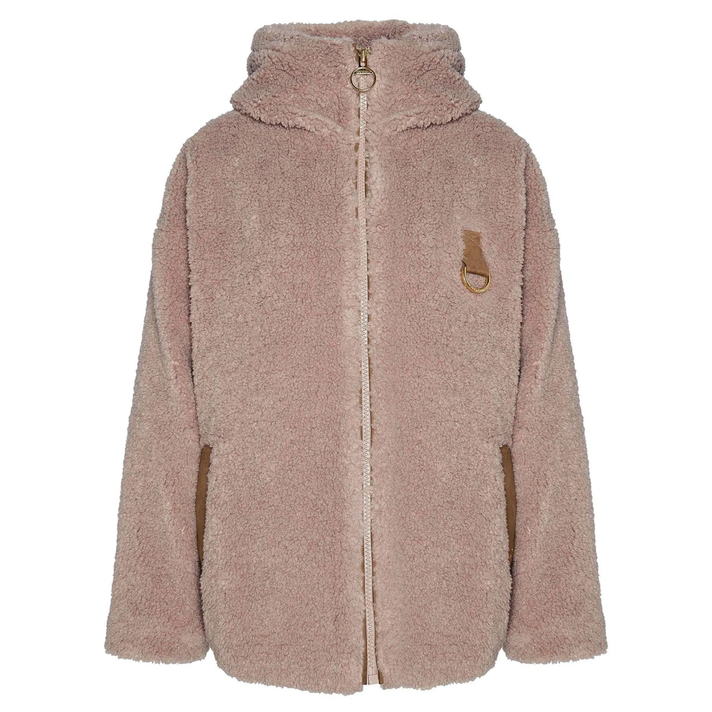 Barbour Amber Fleece In Natural/Light Sand/Dark Navy LFL0072BE11