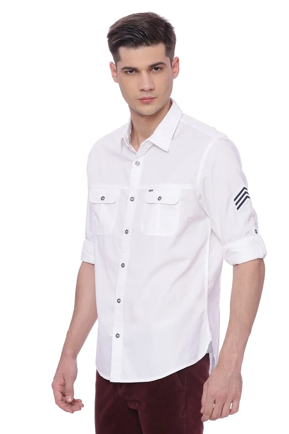 Basics Slim Fit Twill Shirt