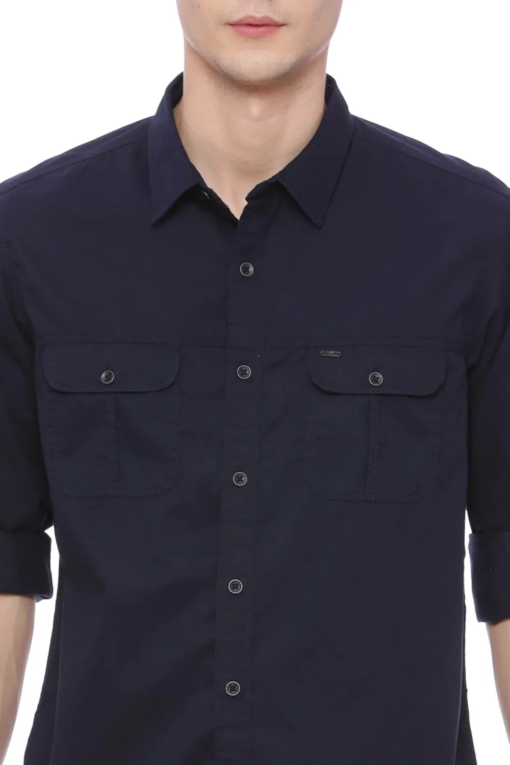 Basics Slim Fit Twill Shirt