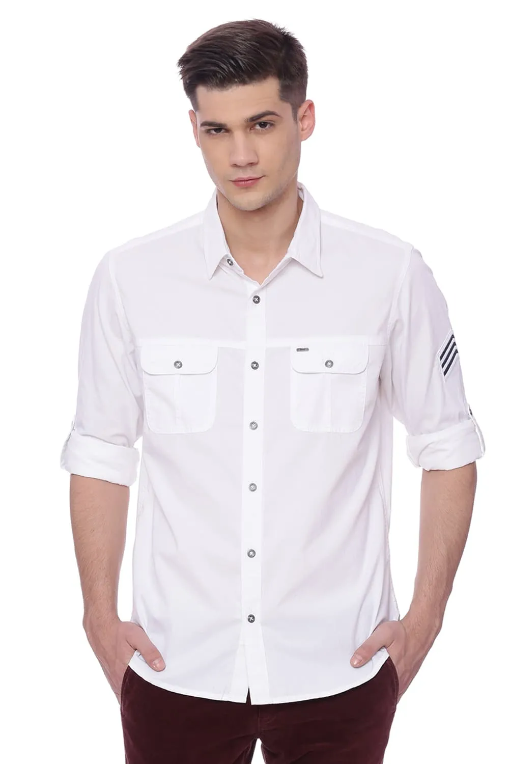 Basics Slim Fit Twill Shirt