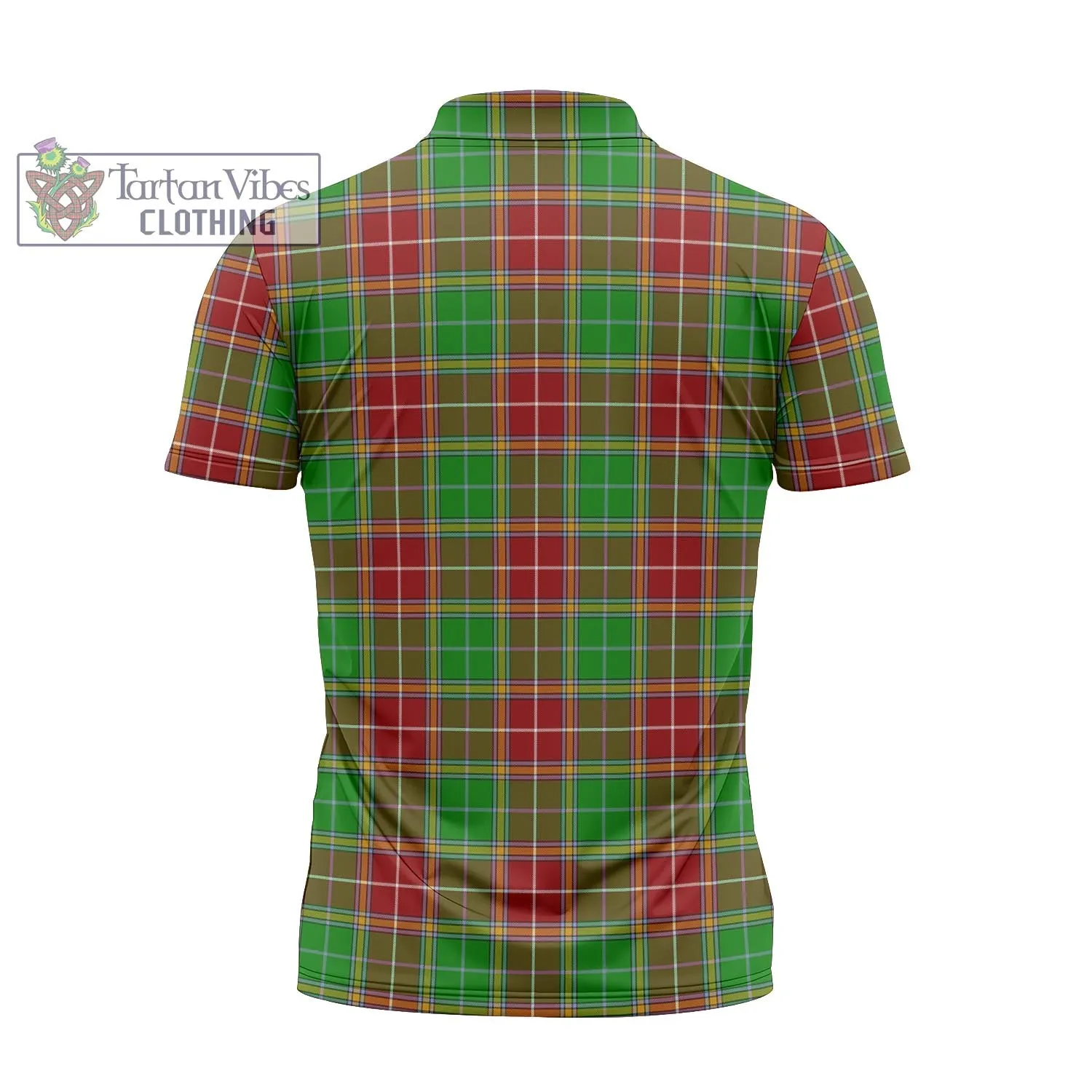 Baxter Modern Tartan Zipper Polo Shirt