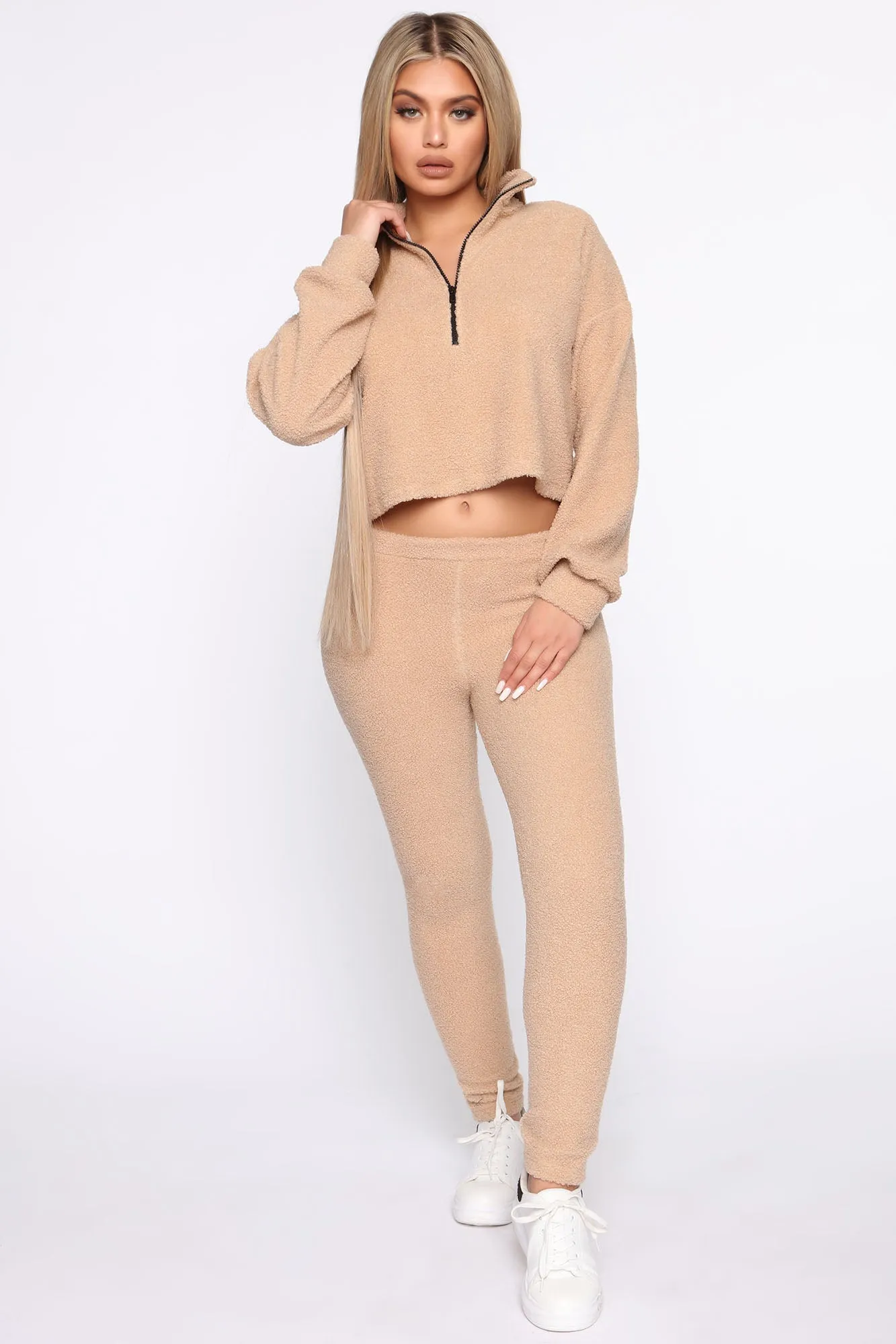 Beary Cute Sherpa Set - Taupe