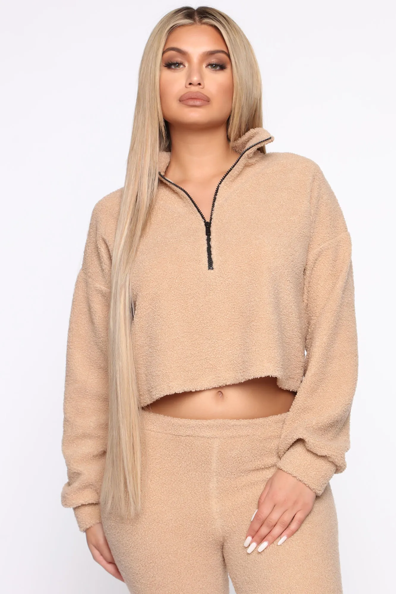 Beary Cute Sherpa Set - Taupe