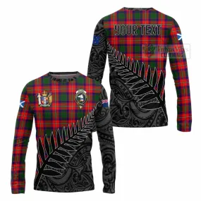 Belshes (Belsches) Crest Tartan Long Sleeve T-Shirt with New Zealand Silver Fern Half Style