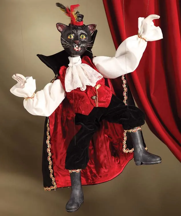 Black Cat Dracula Marionette