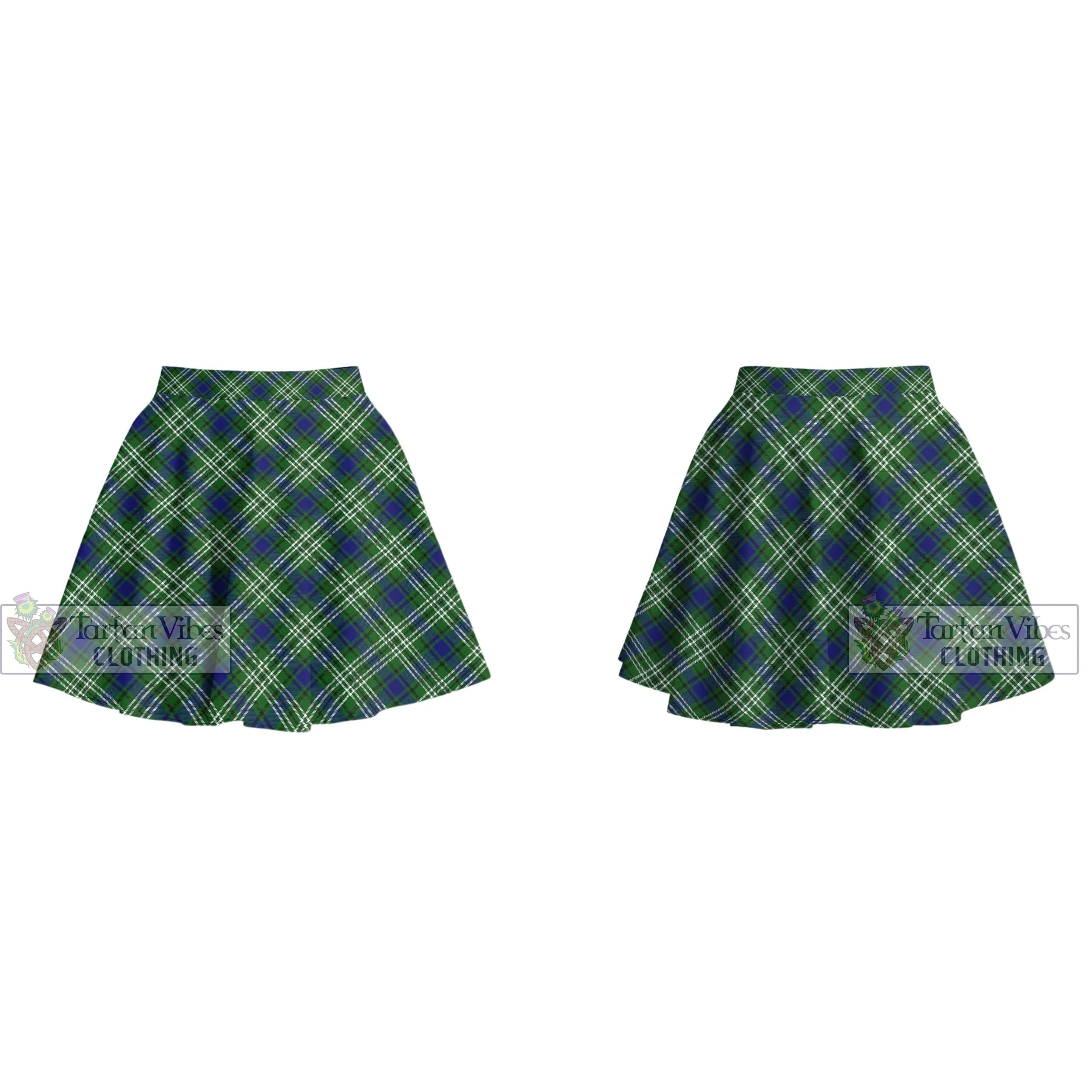 Blackadder Tartan Women's Plated Mini Skirt