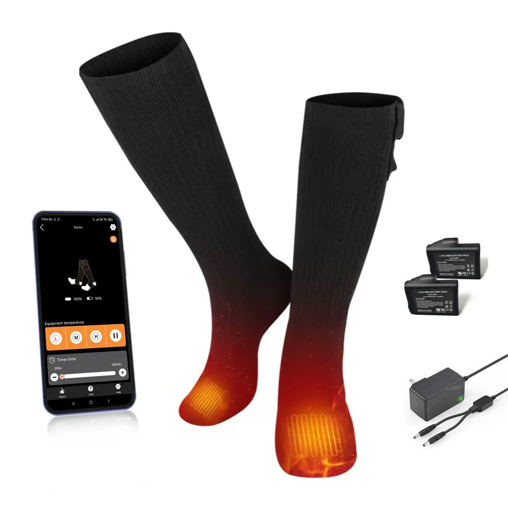 Bluetooth Enabled Mobile Warming Heated Socks