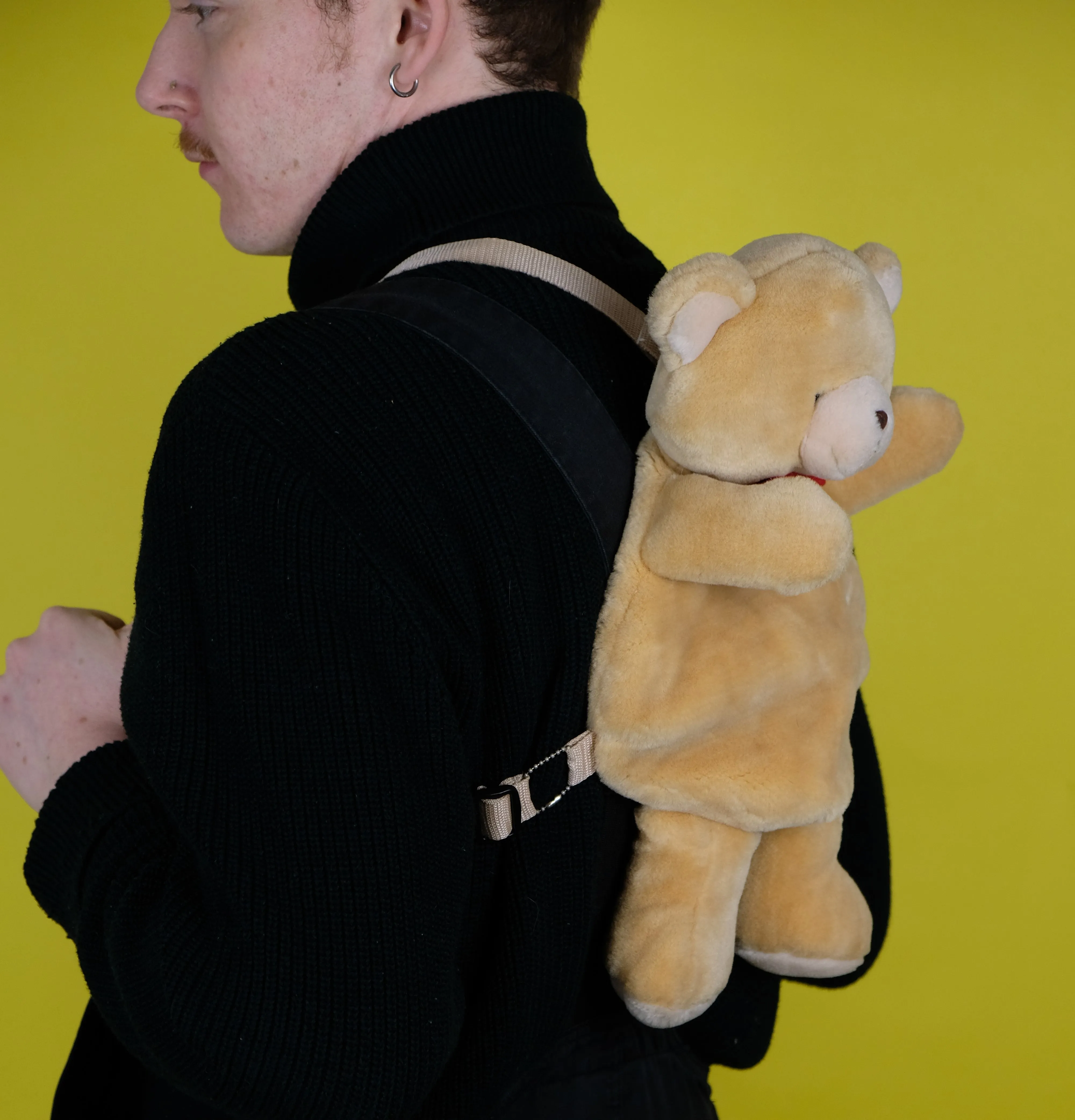 Bow tie teddy backpack