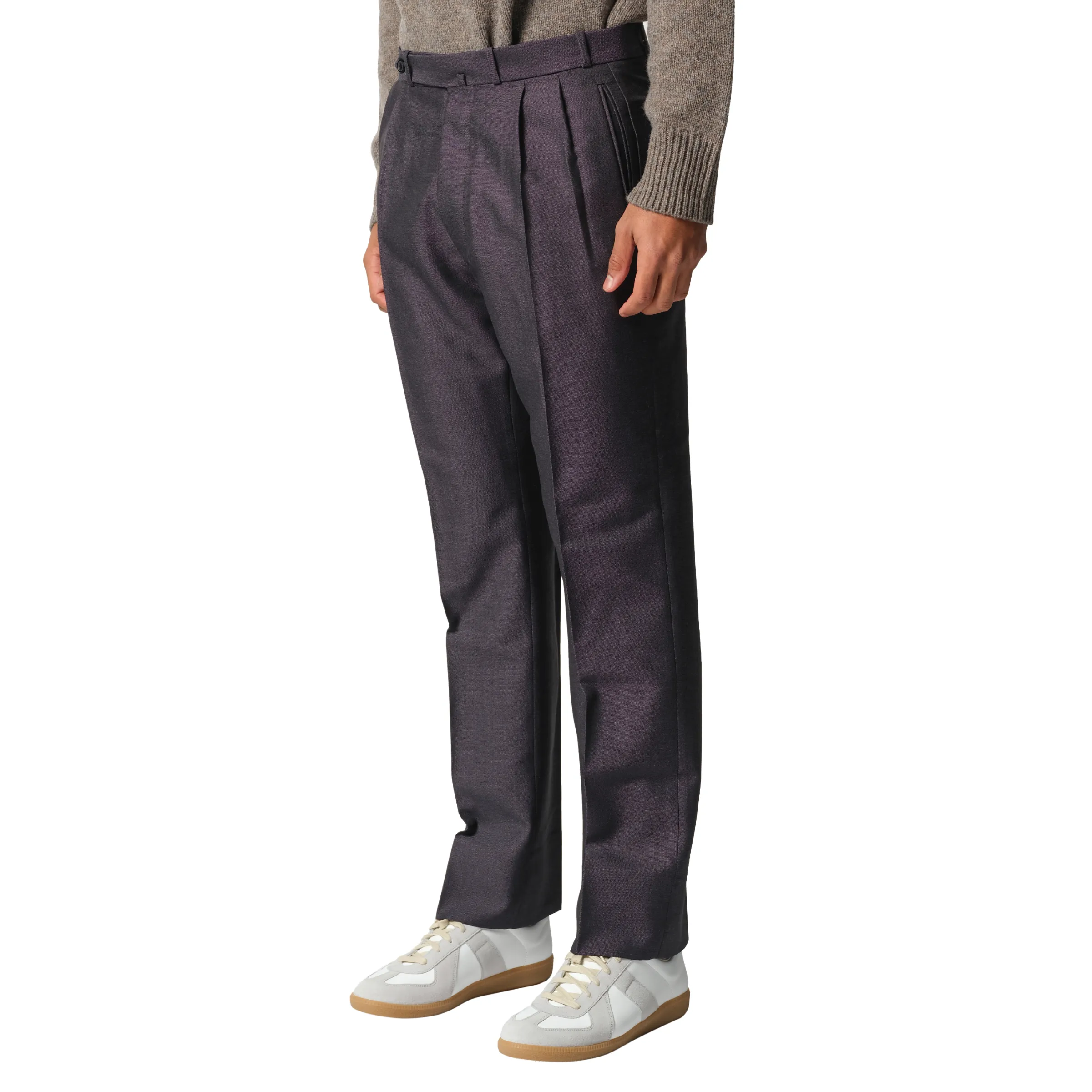 British Mohair Suit Pants in Charcoal