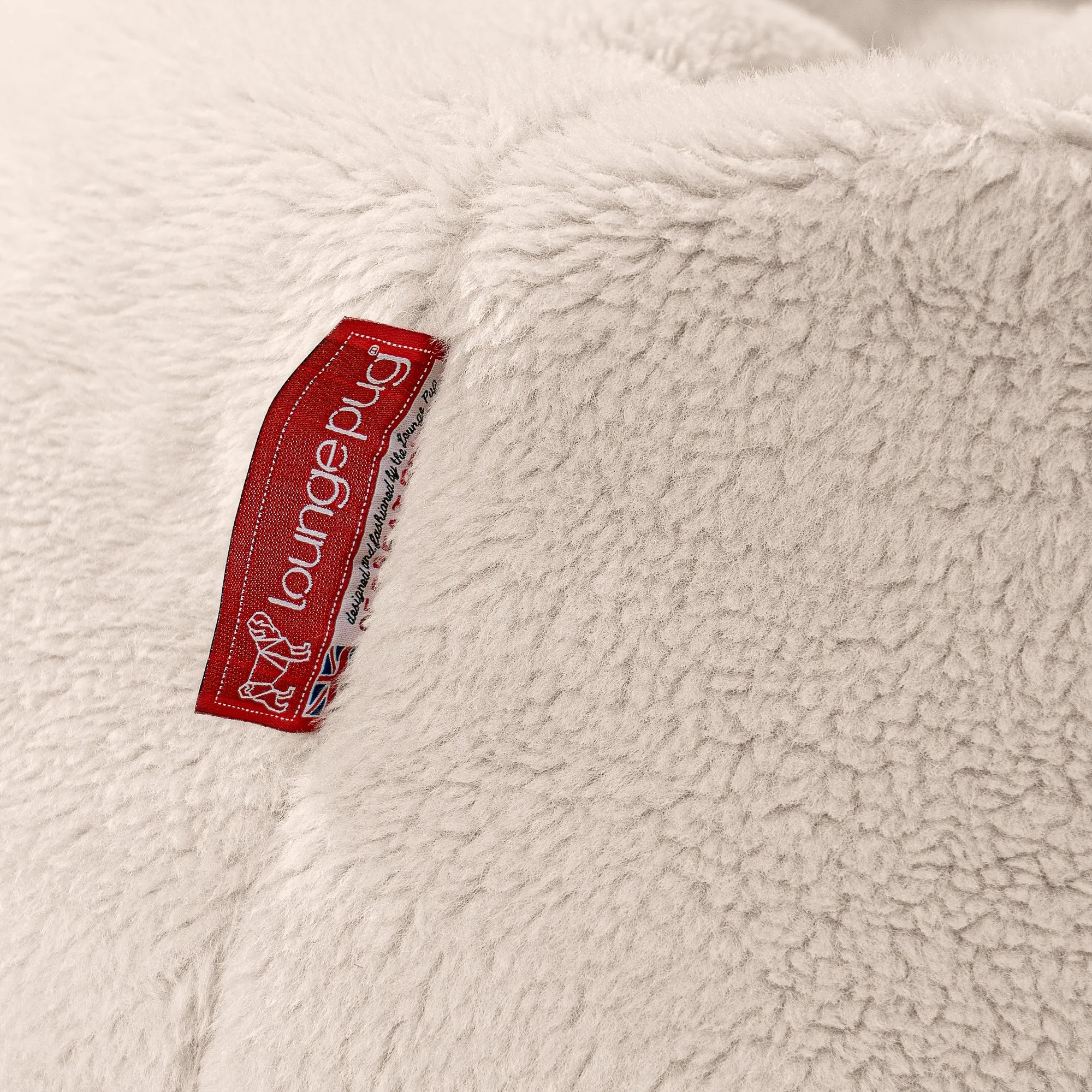 Bubble Bean Bag Chair - Teddy Faux Fur Cream