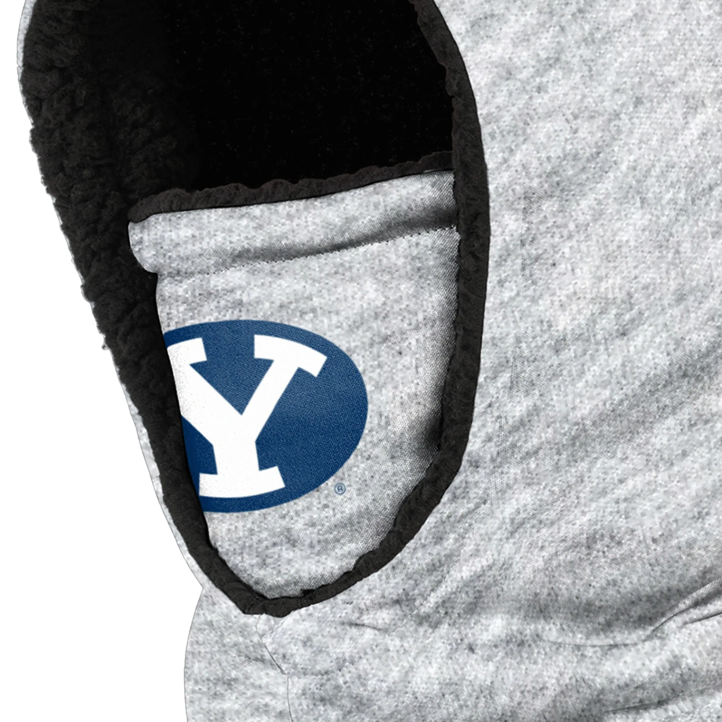 BYU Cougars NCAA Heather Grey Big Logo Hooded Gaiter