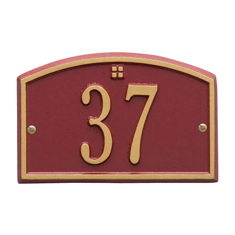 Cape Charles Entryway Home Address Plaque