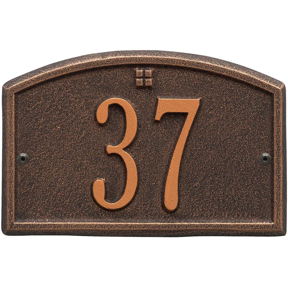 Cape Charles Entryway Home Address Plaque