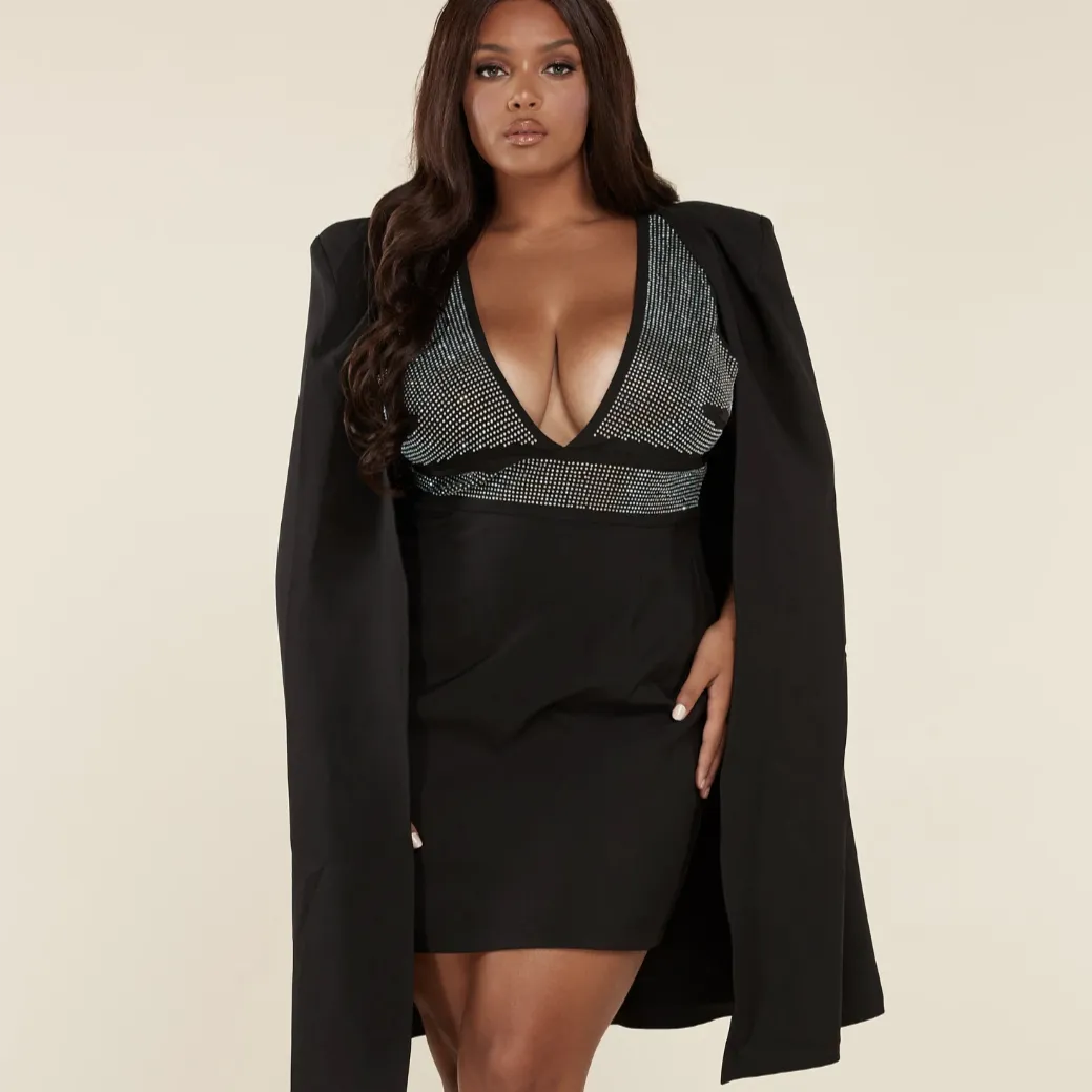 Cape'n It Real Dress- Plus