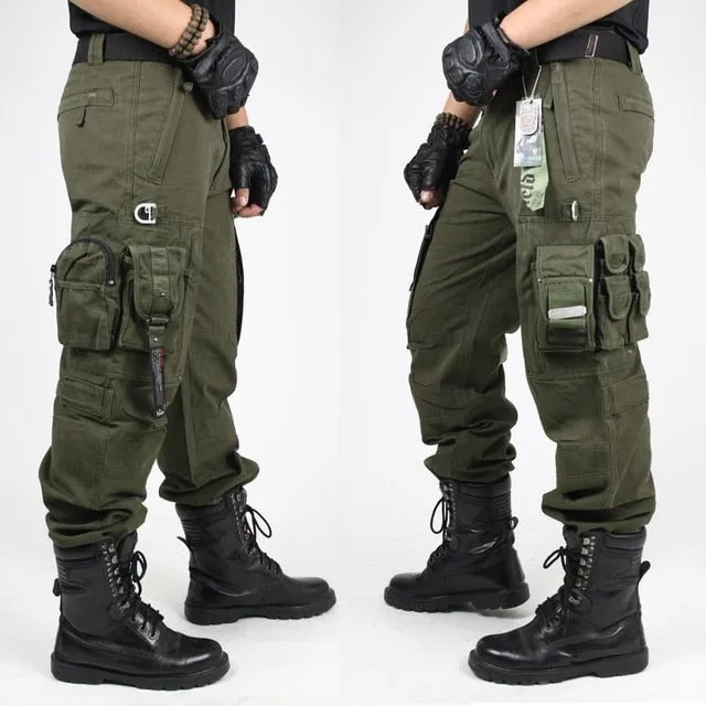 Cargo Army Multi Pockets Style Men Pants