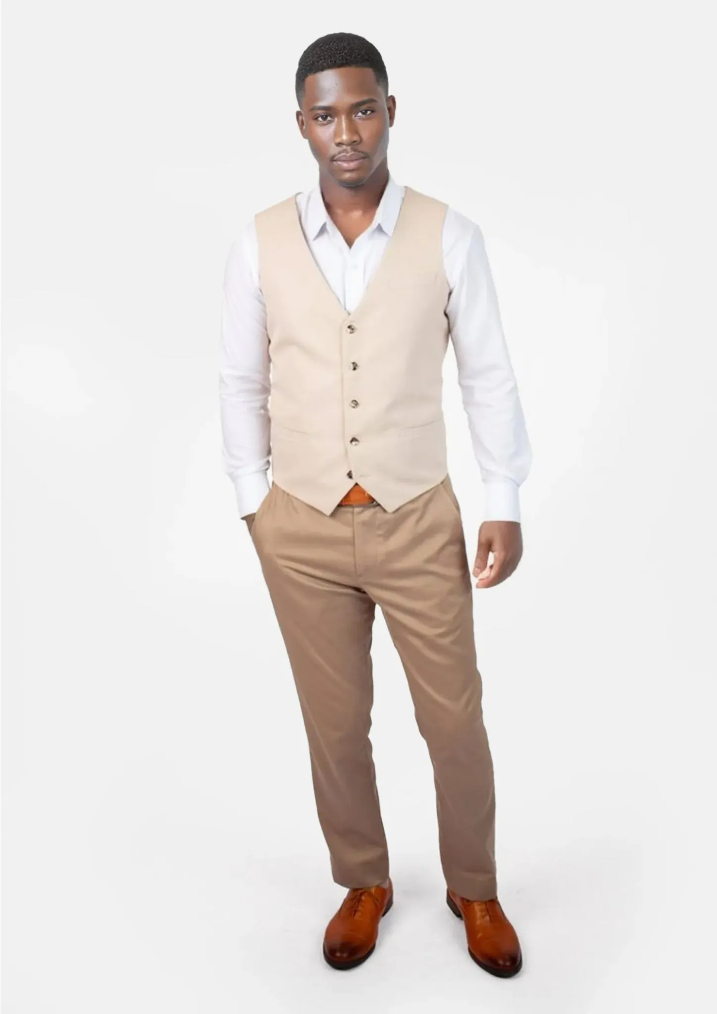 Champagne Cotton Vest