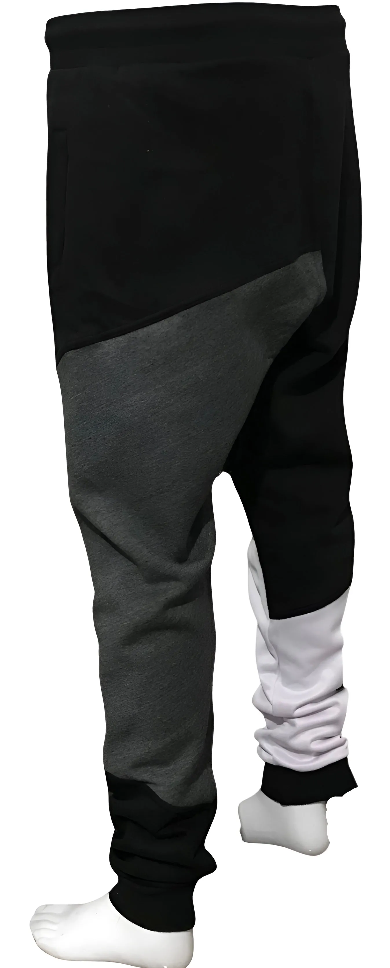 ^CHAMPION CHIEF^ LUXURY (BLACK-MULTI) JOGGER SWEATPANTS (CUT & SEW) (EMBROIDERED LOGO)