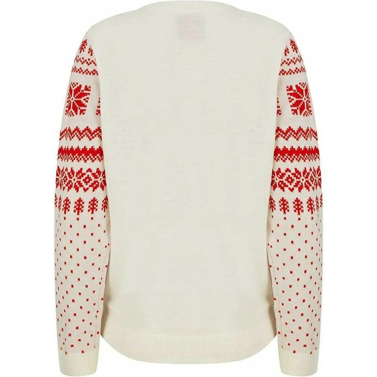 Christmas Lapland Nordic Fairisle Womens Christmas Jumper - Cream