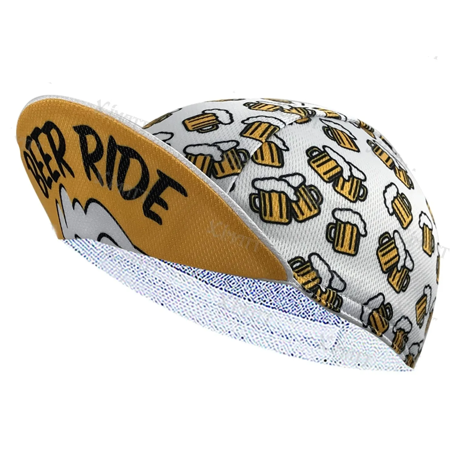 Classic Retro Beer Cycling Caps Cool Quick Drying Sun Visor White Black Red Men's And Women's Wear Bicycle Balaclava