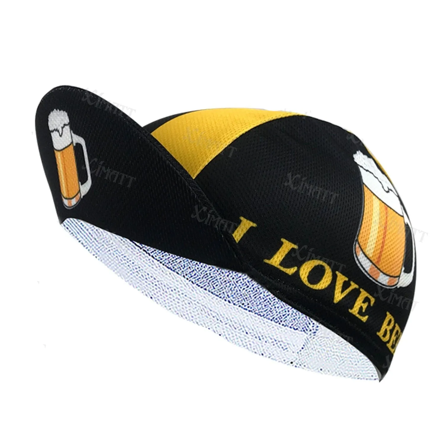 Classic Retro Beer Cycling Caps Cool Quick Drying Sun Visor White Black Red Men's And Women's Wear Bicycle Balaclava