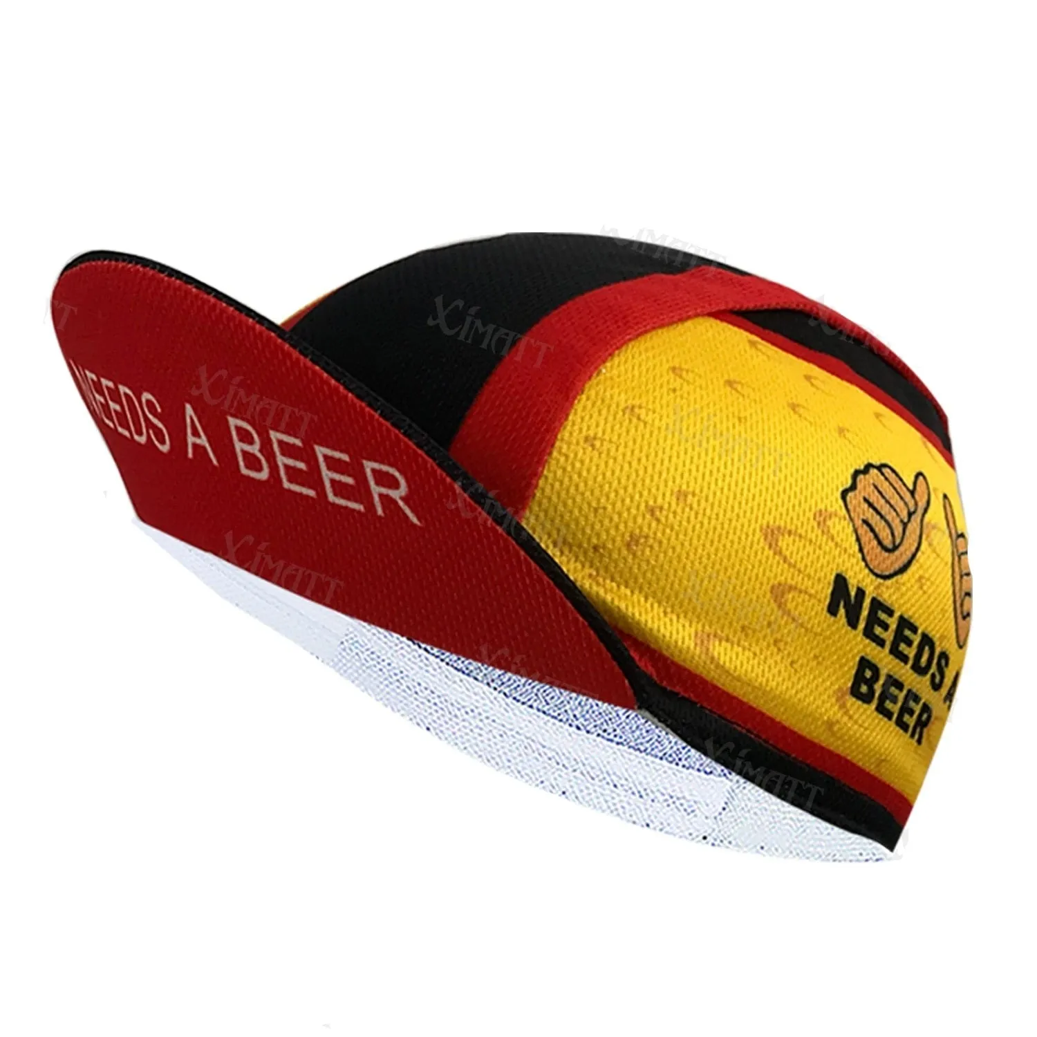 Classic Retro Beer Cycling Caps Cool Quick Drying Sun Visor White Black Red Men's And Women's Wear Bicycle Balaclava