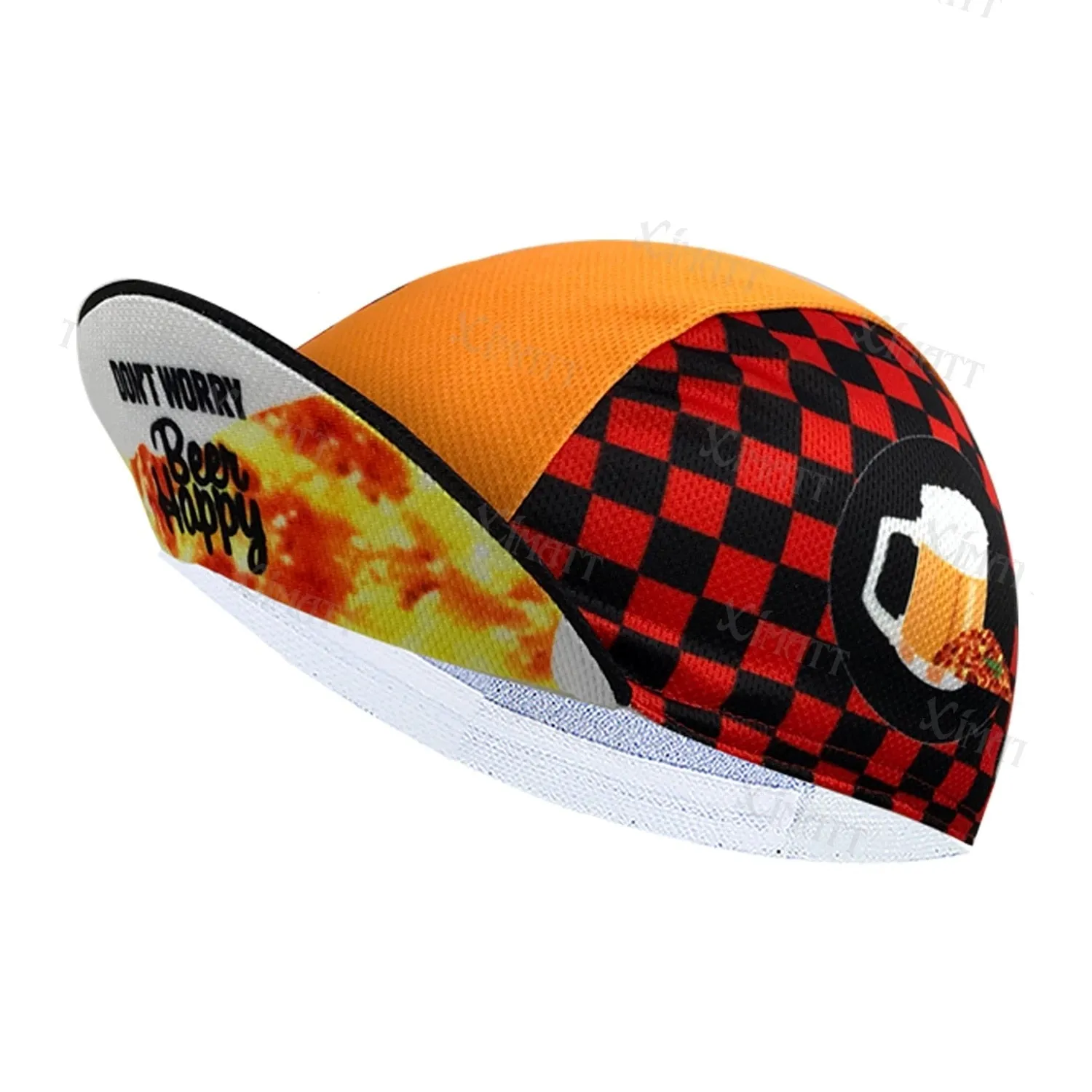 Classic Retro Beer Cycling Caps Cool Quick Drying Sun Visor White Black Red Men's And Women's Wear Bicycle Balaclava