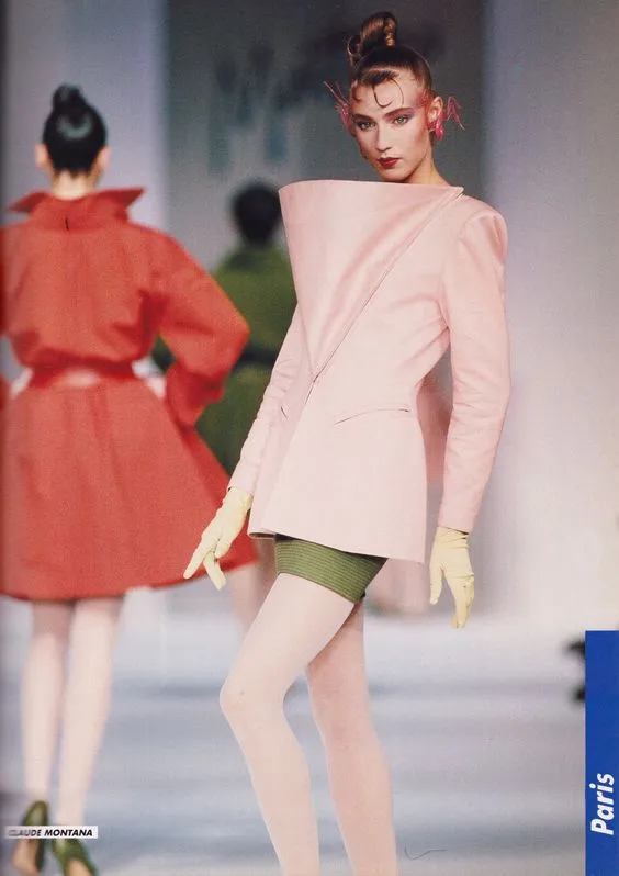 CLAUDE MONTANA PINK JACKET S/S 1988